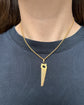 VINTAGE 18CT GOLD SAW PENDANT
