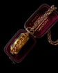 ANTIQUE 9CT GOLD & BLOODSTONE COMPASS PENDANT