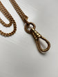 ANTIQUE ENGRAVED 9CT GOLD DOGCLIP