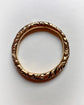 LARGE GEORGIAN 15CT GOLD CHASED SPLIT RING