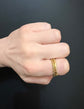 GEORGIAN CHUNKY 15CT GOLD SPLIT RING