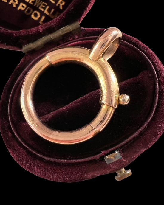 VICTORIAN CHUNKY 9CT GOLD BOLT RING