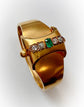 VICTORIAN EMERALD & DIAMOND BANGLE