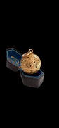 ANTIQUE 15CT GOLD POMANDER ORB PENDANT