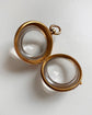 VICTORIAN ROCK CRYSTAL & 15CT GOLD POOL OF LIGHT SPHERE PENDANT