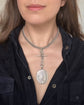 LARGE SCALE VICTORIAN SILVER ‘GARTER MOTIF’ LOCKET
