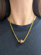 19TH CENTURY RUBY & ENAMEL 18CT GOLD SLIDER PENDANT