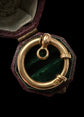 LARGE 18CT GOLD VICTORIAN BOLT RING