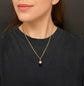 VICTORIAN SILVER AND GOLDSTONE ACORN PENDANT