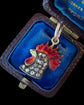VICTORIAN DIAMOND & ENAMEL COCKEREL PENDANT