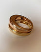 VINTAGE 90’S PIAGET 18CT GOLD DOUBLE DOMED BAND RING