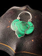 VICTORIAN MALACHITE & SILVER PADLOCK PENDANT