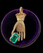 EARLY 19TH CENTURY 15CT GOLD HAND PENDANT