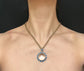 LARGE SCALE VICTORIAN ROCK CRYSTAL DOME PENDANT