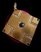 VICTORIAN SAPPHIRE & DIAMOND SQUARE SLAB PENDANT