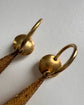 GEORGIAN HIGH CARAT GOLD TORPEDO EARRINGS