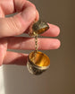 ANTIQUE SILVER GILDED EGG PENDANT