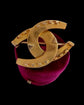 VICTORIAN 15CT GOLD DOUBLE HORSESHOE BROOCH