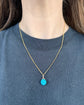 VICTORIAN PAVÉ TURQUOISE PENDANT