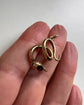 VICTORIAN 15CT GOLD & GARNET COILED SNAKE PENDANT