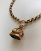 EARLY 19TH CENTURY TRIPLE SNAKE FOB PENDANT