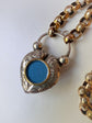VICTORIAN SILVER PUFFY HEART PADLOCK