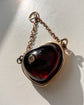 ANTIQUE GARNET & DIAMOND HEART PENDANT