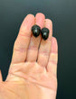 VICTORIAN WHITBY JET ACORN EARRINGS