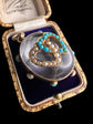 VICTORIAN DOUBLE HEART ROCK CRYSTAL PENDANT