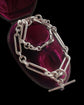 VICTORIAN SUPER CHUNKY SILVER PAPERCLIP ALBERT CHAIN