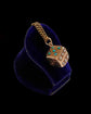 VINTAGE 9CT GOLD GEM SET DICE PENDANT