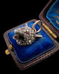 VICTORIAN LARGE SNARLING DIAMOND FOX HEAD PENDANT