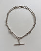 ANTIQUE SILVER PAPERCLIP ALBERT CHAIN