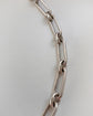 VICTORIAN CHUNKY SILVER PAPERCLIP CHAIN