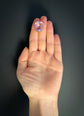 ANTIQUE LARGE AMETHYST LACE PIN
