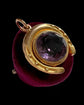 ANTIQUE 9CT GOLD & PASTE HORSESHOE PENDANT