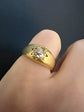 VICTORIAN DIAMOND & 18CT GOLD GYPSY RING