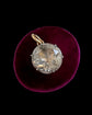 GEORGIAN FACETED ROCK CRYSTAL SOLITAIRE PENDANT