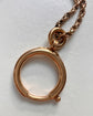 ANTIQUE LARGE 14CT GOLD BOLT RING