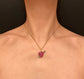 VICTORIAN RUBY & DIAMOND ‘ARROW THROUGH THE HEART’ LOCKET