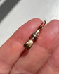ANTIQUE 9CT GOLD SNAKE DOG CLIP