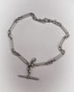 ANTIQUE SILVER PAPERCLIP ALBERT CHAIN