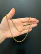 GEORGIAN 15CT GOLD STUDDED BELCHER CHAIN