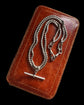 ANTIQUE SILVER SNAKE LINK ALBERT CHAIN