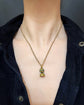 VICTORIAN 15CT GOLD & TURQUOISE INTAGLIO FOB PENDANT