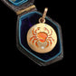 VINTAGE ZODIAC ‘CANCER’ ENAMEL CRAB DISC PENDANT