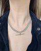 ANTIQUE CHUNKY SILVER CURB ALBERT CHAIN WITH T-BAR