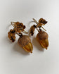 VICTORIAN PINCHBECK ACORN EARRINGS