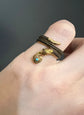 VICTORIAN WOVEN HAIR SNAKE RING