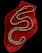 ANTIQUE 18CT GOLD & PLATINUM BI-COLOUR CURB CHAIN